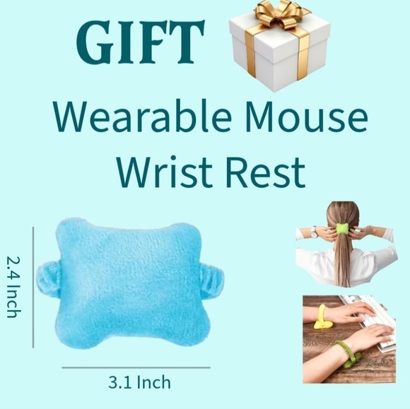 Keyboard Wrist Rest Ergonomic Arm Support Set (4 Pieces) Cloud Keyboard - Picture 4 of 7